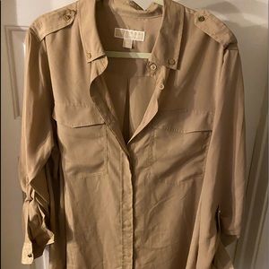Michael Kors safari shirt Sz XL